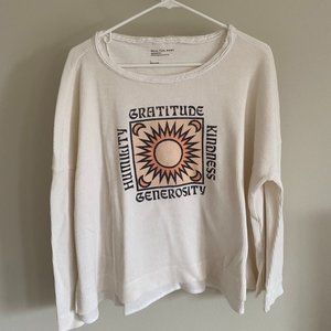 Anthropologie long sleeve graphic tee - size S